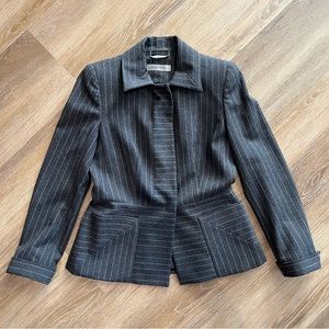 SPORTMAX grey pinstripe blazer